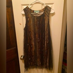 Camilla tree cheetah dress